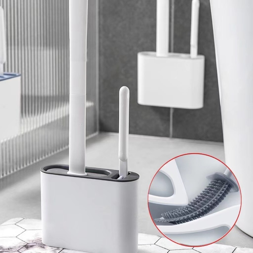 Wall Mounted Toilet Cleaning Set Toilet Brush With No Dead Corners Household Toilet Washing Tool 1
