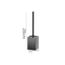 Standing Toilet Brush Holder Set Square Wall Mounted Toilet Brush For Bathroom RV Hotel Restroom 4