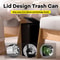 Bathroom Trash Can With Press Top Lid For Toilet Bedroom Living Room Plastic Wastebasket Popup Lid 3