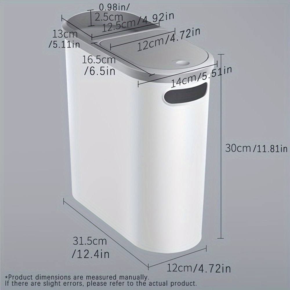 Household Creative Bathroom Trash Can With Lid Press Type Waste Bin For Kitchen 6