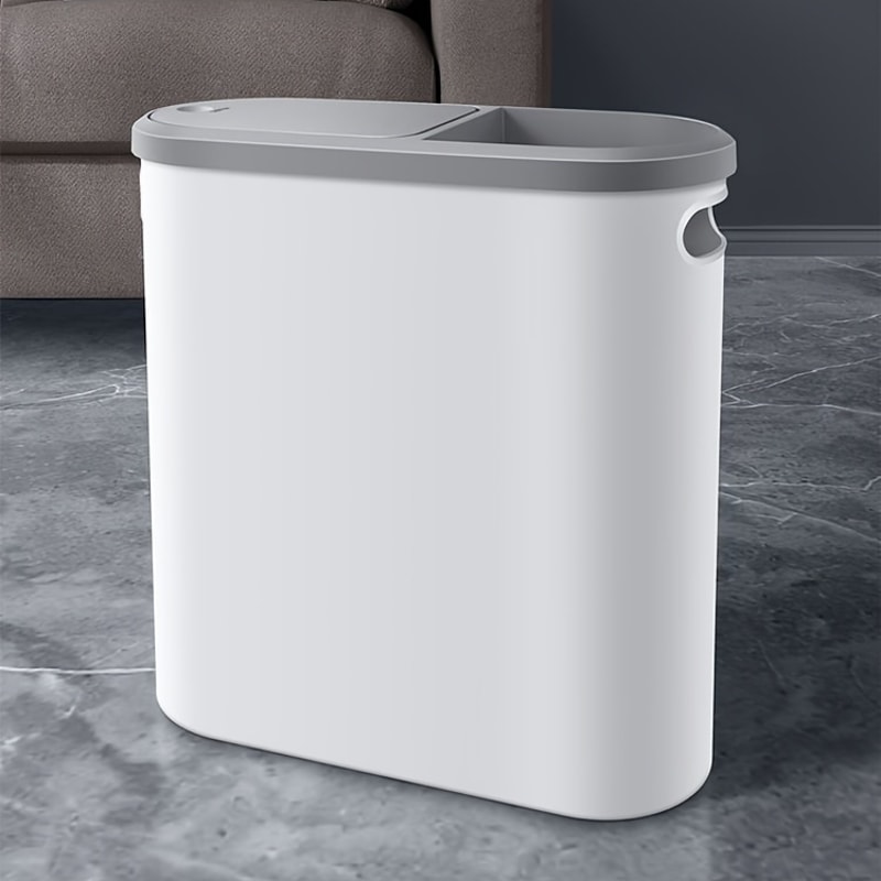 Household Creative Bathroom Trash Can With Lid Press Type Waste Bin For Kitchen 4