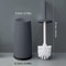 Long Handle Toilet Cleaning Brush With Standing Base Plastic WC Bathroom Accessories 6