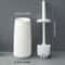 Long Handle Toilet Cleaning Brush With Standing Base Plastic WC Bathroom Accessories 7