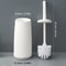 Long Handle Toilet Cleaning Brush With Standing Base Plastic WC Bathroom Accessories 7