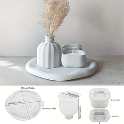 diy epoxy resin molds silicone storage molds for concrete cement plaster candle holder crafts home decoration