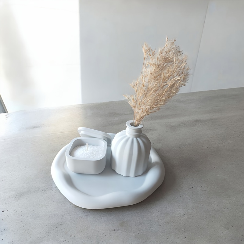 DIY Epoxy Resin Molds Silicone Storage Molds For Concrete Cement Plaster Candle Holder Crafts Home 2