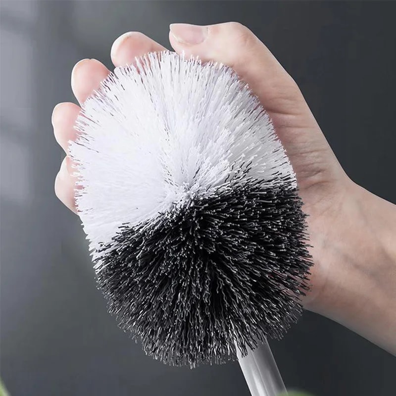 Plastic Toilet Brush With Long Handle Soft Hair WC Cleaning Brush For Squatting Pan Household Gap R 3