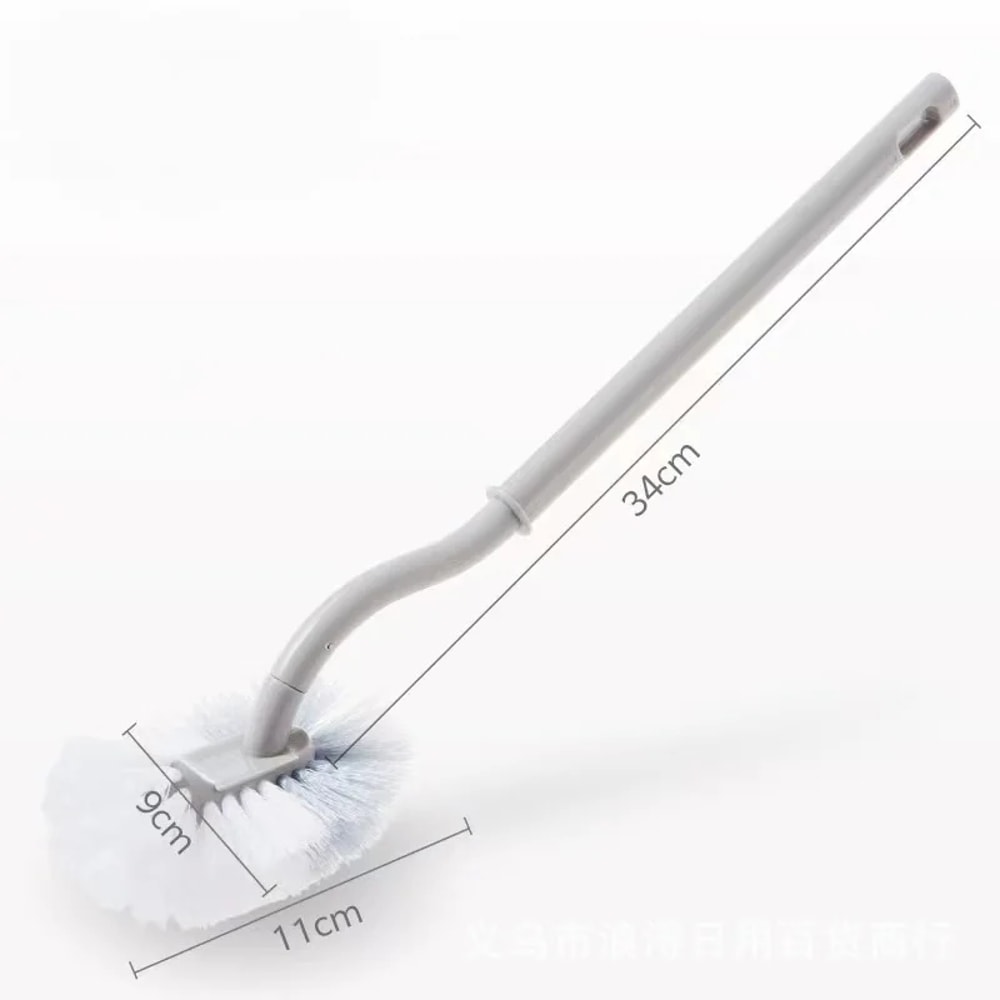 Plastic Toilet Brush With Long Handle Soft Hair WC Cleaning Brush For Squatting Pan Household Gap R 6