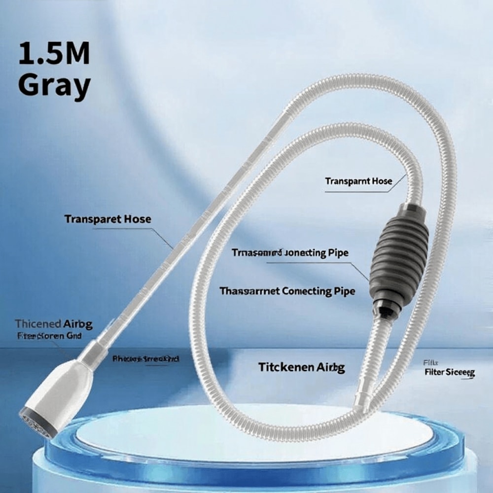 Manual Water Changer Semi-Automatic Aquarium Pump Cleaner Siphon Vacuum Fish Tank Water Changer