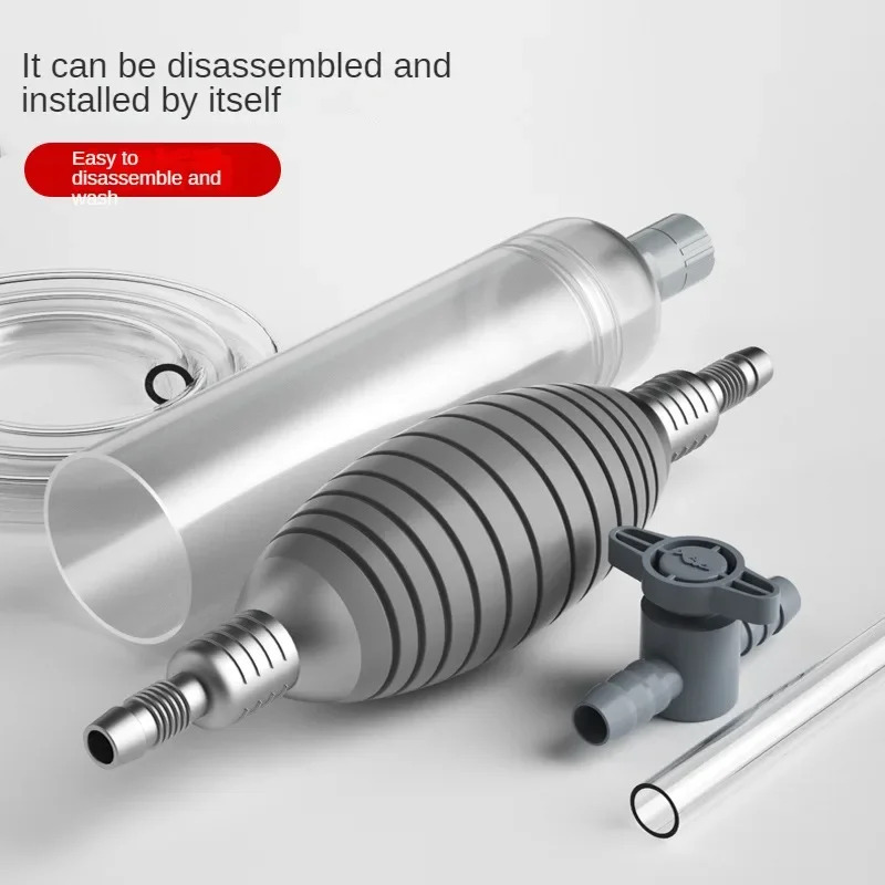Manual Water Changer Semi-Automatic Aquarium Pump Cleaner Siphon Vacuum Fish Tank Water Changer