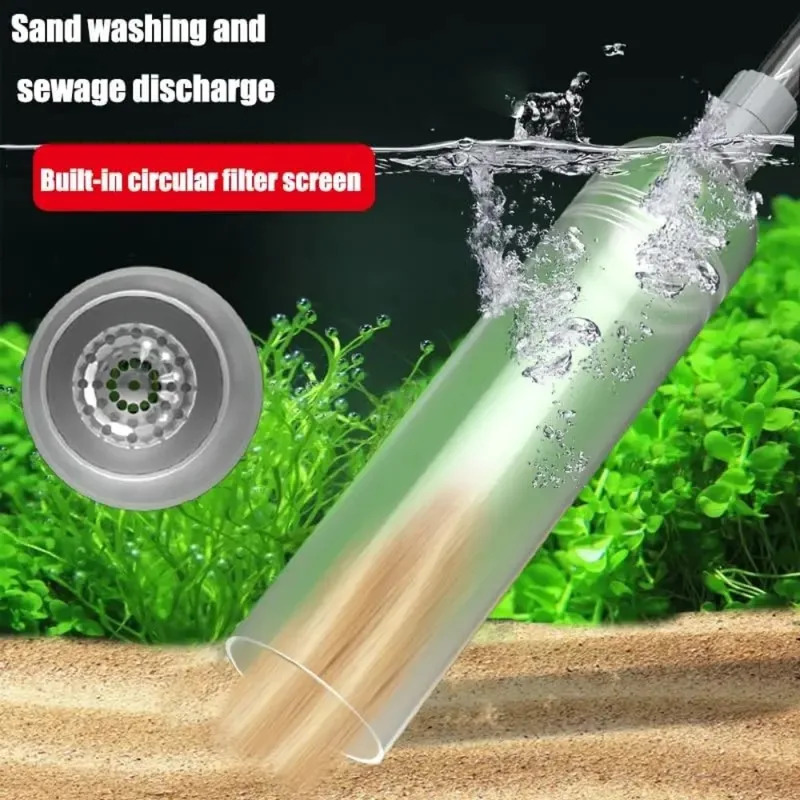 Fish Tank Water Changer Manual Sand Washer Water Absorber Water Pump Siphon Pipe Aquarium Cleaner 1