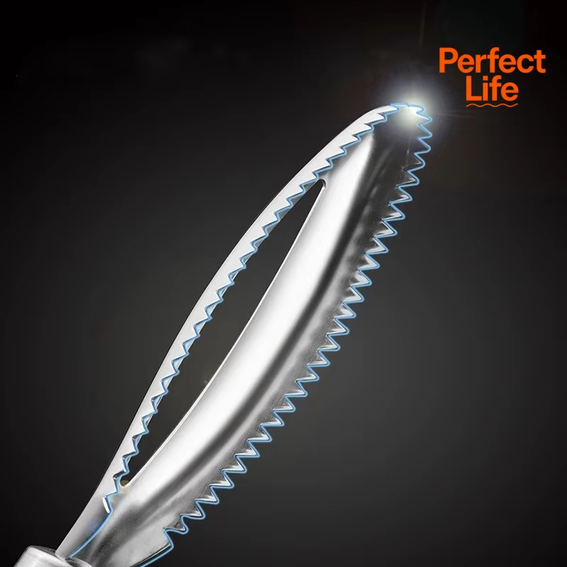 Fish Scales Removal Tool Stainless Steel Grater Peeler Scraper Fast Cleaner Tweezers For Easy Fish 1