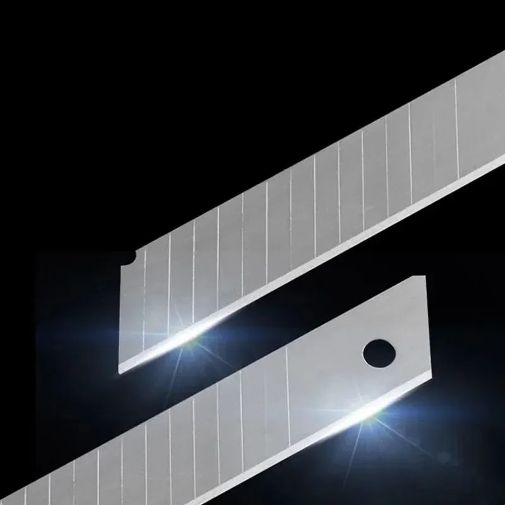 Self Loading Retractable Box Cutter Utility Knife with Heavy Duty Snap Off Blade Quick Change TPR Handle