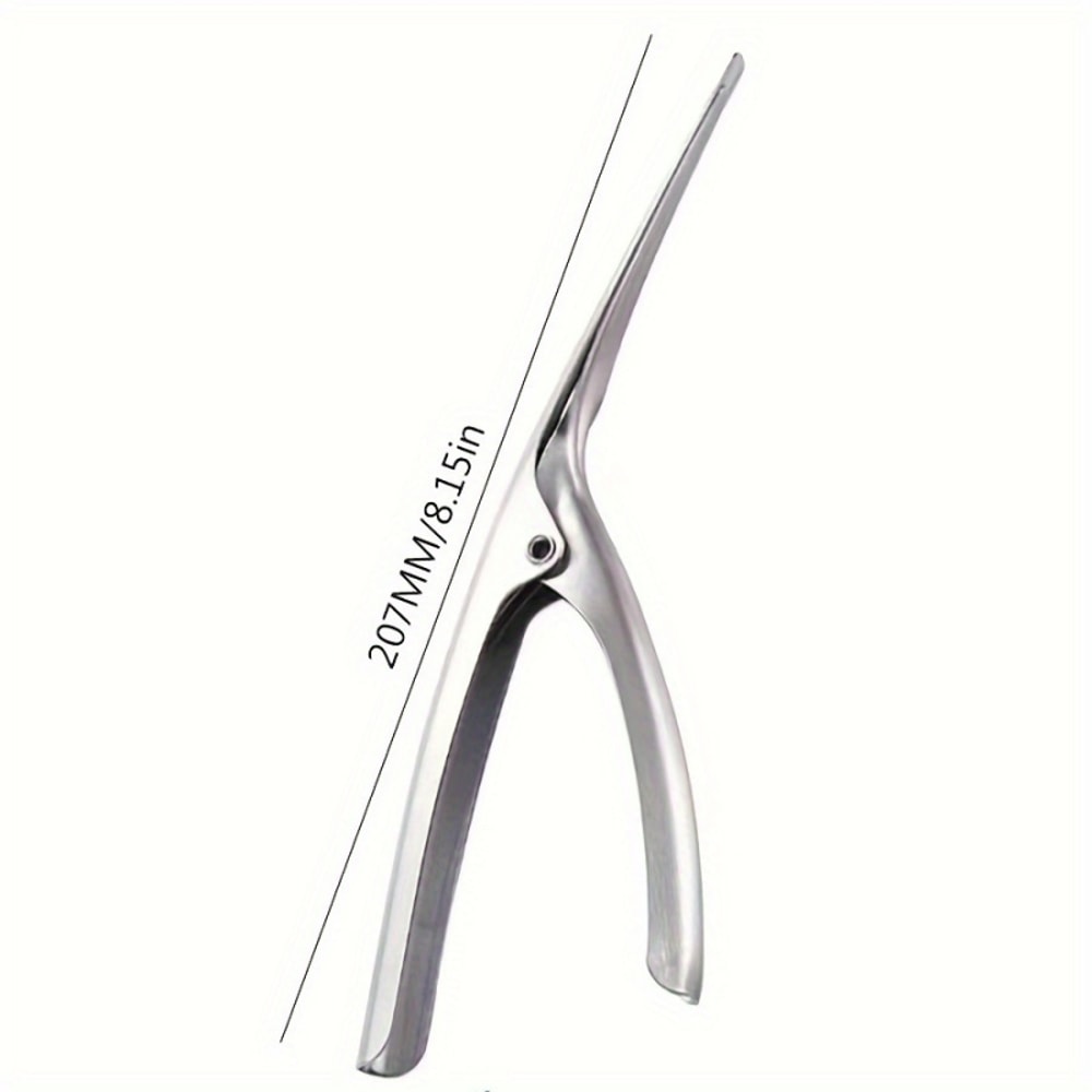 Ergonomic Fishbone Design Stainless Steel Shrimp Deveined Device, Easy Shell Removal Kitchen Tool