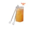Cute Creative Stainless Steel Straw Spoon Multi-purpose Juice Milk Tea Spoon Coffee Stirring Spoon