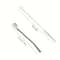 Cute Creative Stainless Steel Straw Spoon Multi-purpose Juice Milk Tea Spoon Coffee Stirring Spoon