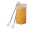 Cute Creative Stainless Steel Straw Spoon Multi-purpose Juice Milk Tea Spoon Coffee Stirring Spoon