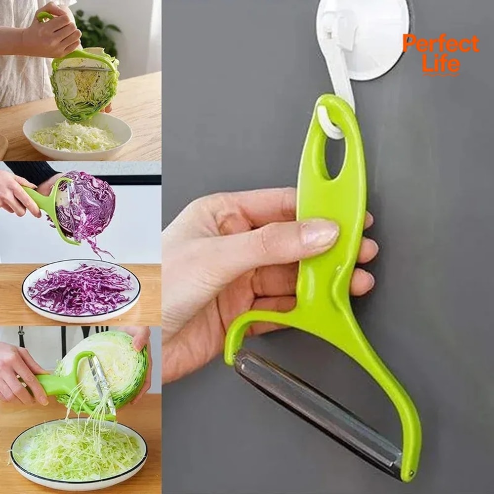 Wide Mouth Peeler Stainless Steel Vegetable Fruit Grater Salad Slicer
