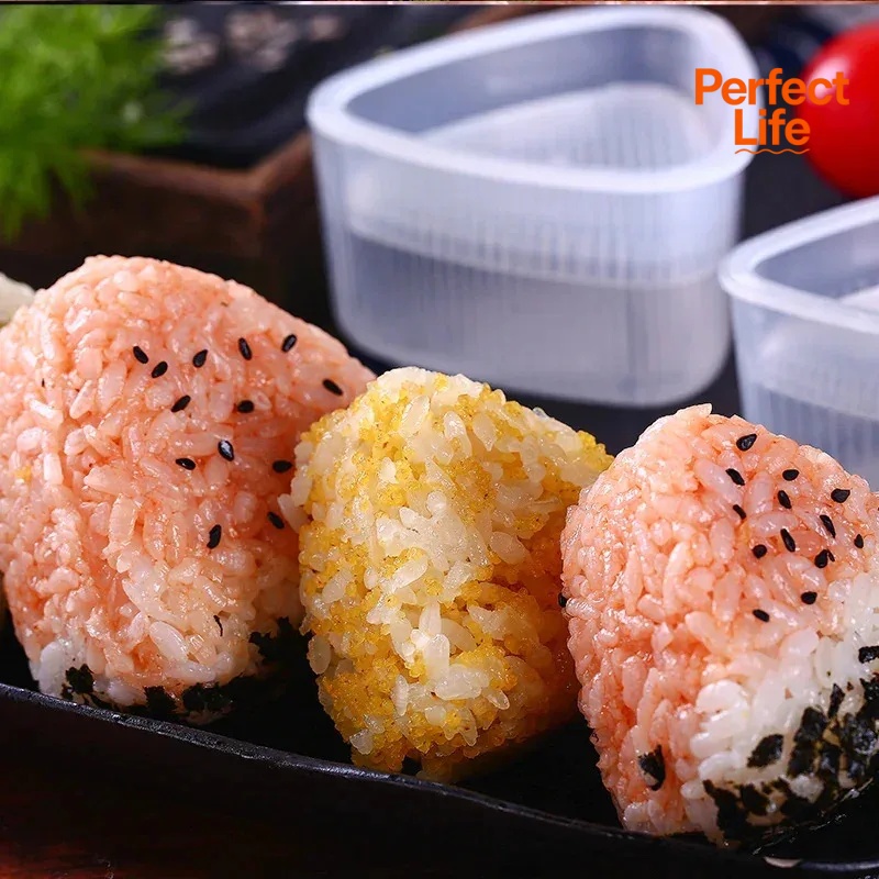 Sushi Mould Onigiri Rice Ball Bento Machine Mould Triangle Mould Kitchen Tool Sushi Maker 4