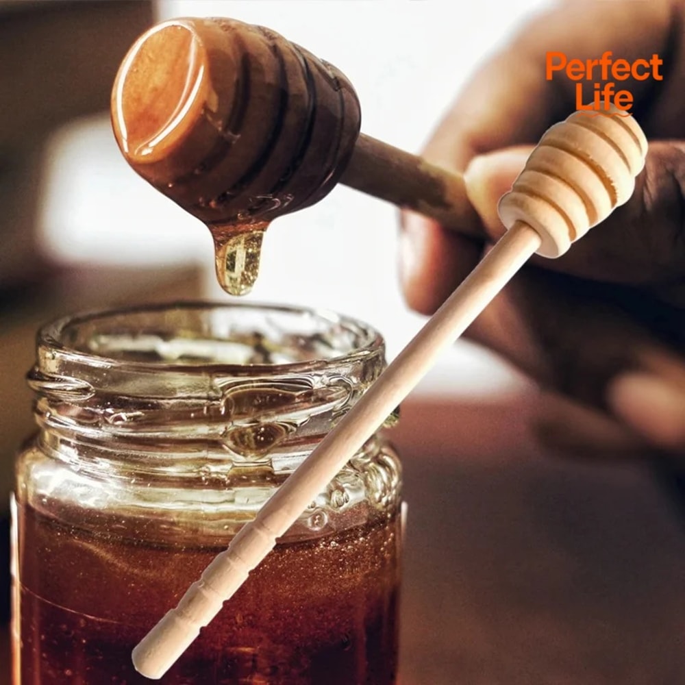 Wooden Spoon Set For Dessert Honey Stir Bar Mixing Handle Spoon For Tea Coffee Tableware Utensils F 1