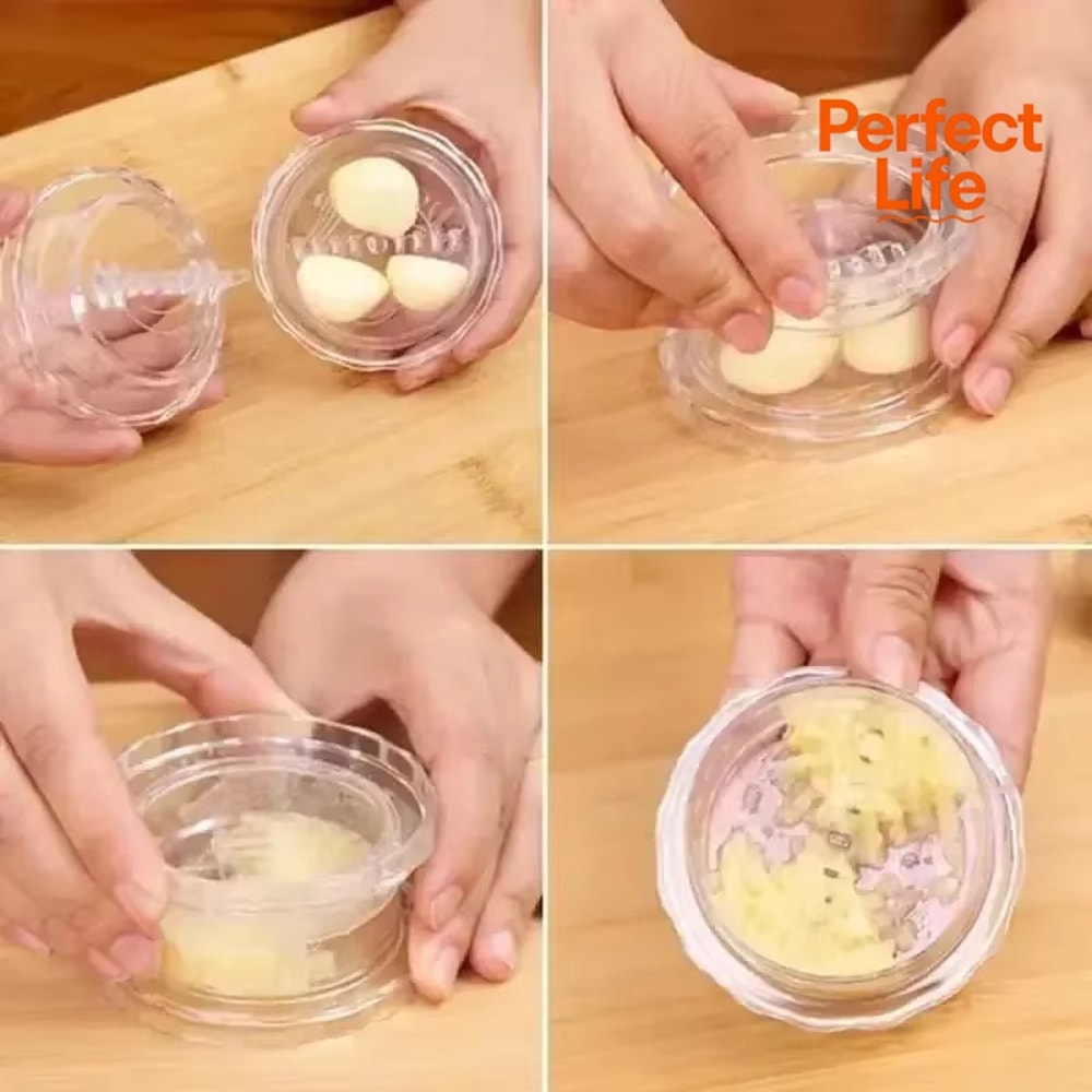 Multifunctional Garlic Crusher Manual Garlic Press Roll Chopper Kitchen Gadgets Home Appliance 3