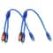 RCA Audio Cable Y Splitter Adapter Set Female To Males For Home Audio Computer Use