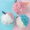 Bath Flower For Relaxing Bath Time Large Color Blocking PE Soft Scrubbing Bubble Net Dual Shade 2