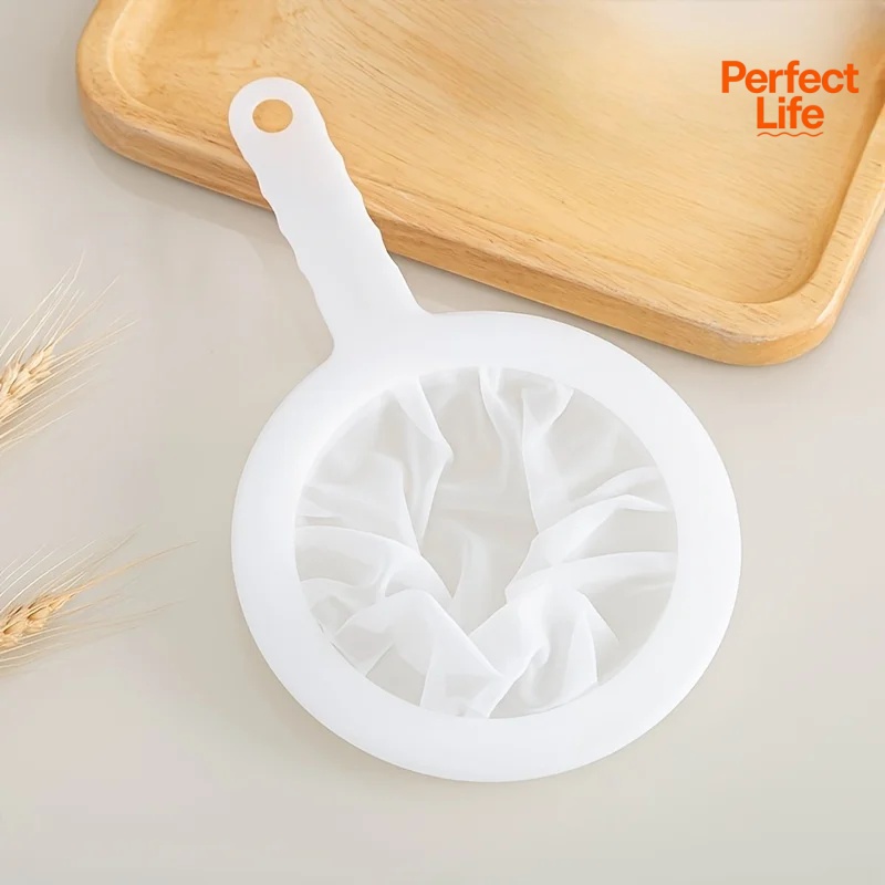 Fine Mesh Strainer Spoon Nylon Filter For Coffee Milk Soy Yogurt Mesh Kitchen Tool 2