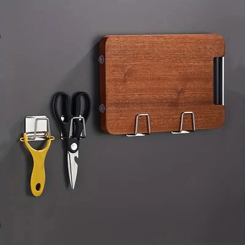 Self Adhesive Sink Drain Drying Rack With Wall Hooks Kitchen Holder And Bathroom Storage Wire Ball 3