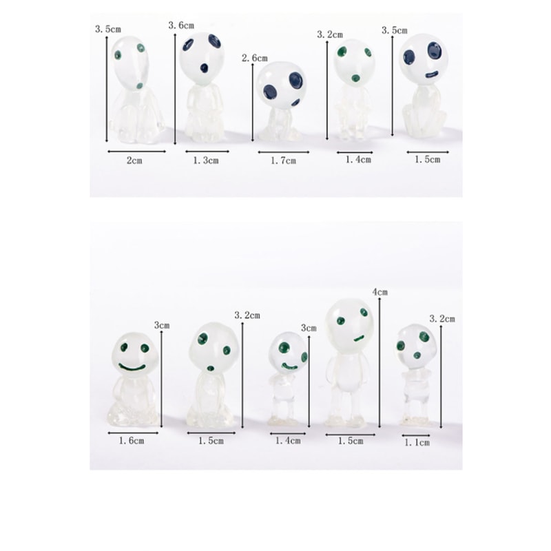 Glow In The Dark Princess Shaped Miniature Landscape Decoration Garden Ornament 4