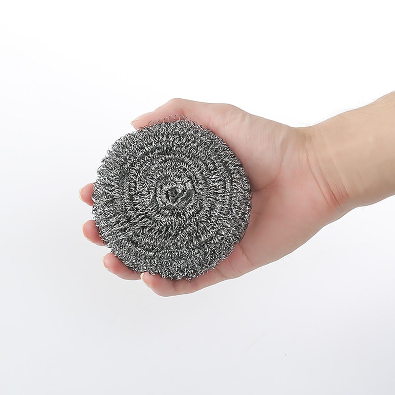 Stainless Steel Scrubber Steel Wool Scouring Pad For Kitchens Bathroom And More High Resistance Scr 4