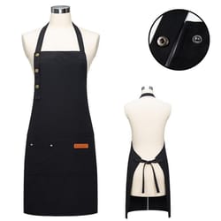 new fashion chef apron for men and women kitchen grill work apron for bar restaurant cafes beauty studios uniform