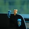 Cartoon Cat Figurines for Car Dashboard PVC Plant Pots Screen Edge Decor