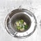 Stainless Steel Kitchen Sink Strainer, Anti Blocking Hair Drain Funnel for Dishwasher Basin Floor Sewer