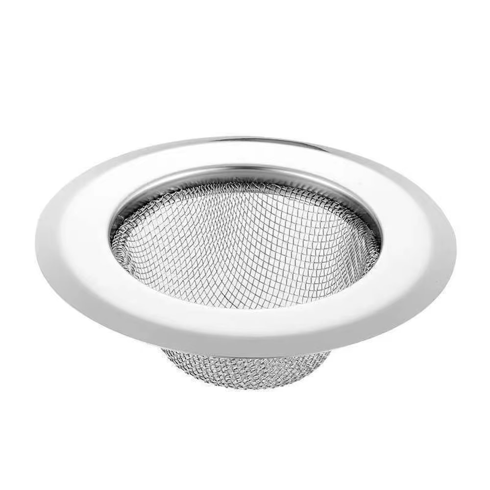 Stainless Steel Kitchen Sink Strainer, Anti Blocking Hair Drain Funnel for Dishwasher Basin Floor Sewer