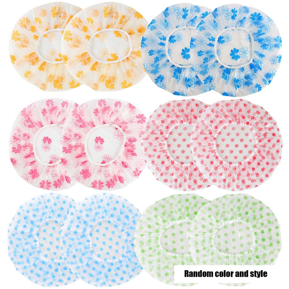 Shower Dry Hair Cap Waterproof Household Shower Cap Long Hair Sanitary Hat For Bathing 4