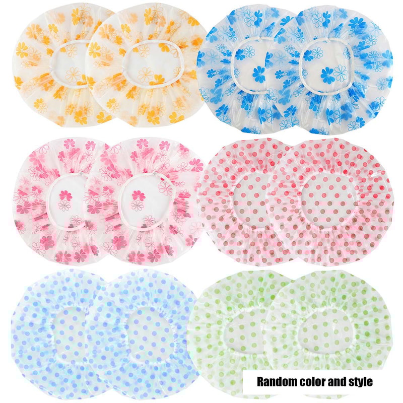 Shower Dry Hair Cap Waterproof Household Shower Cap Long Hair Sanitary Hat For Bathing 4