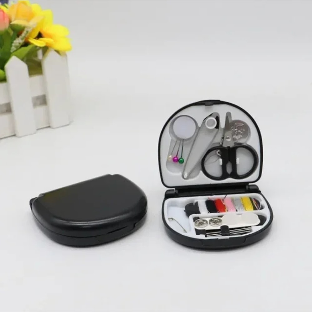 Travel Sewing Box Mini Portable DIY Sewing Kit Box Convenient Craft Organizer For Home Use 0