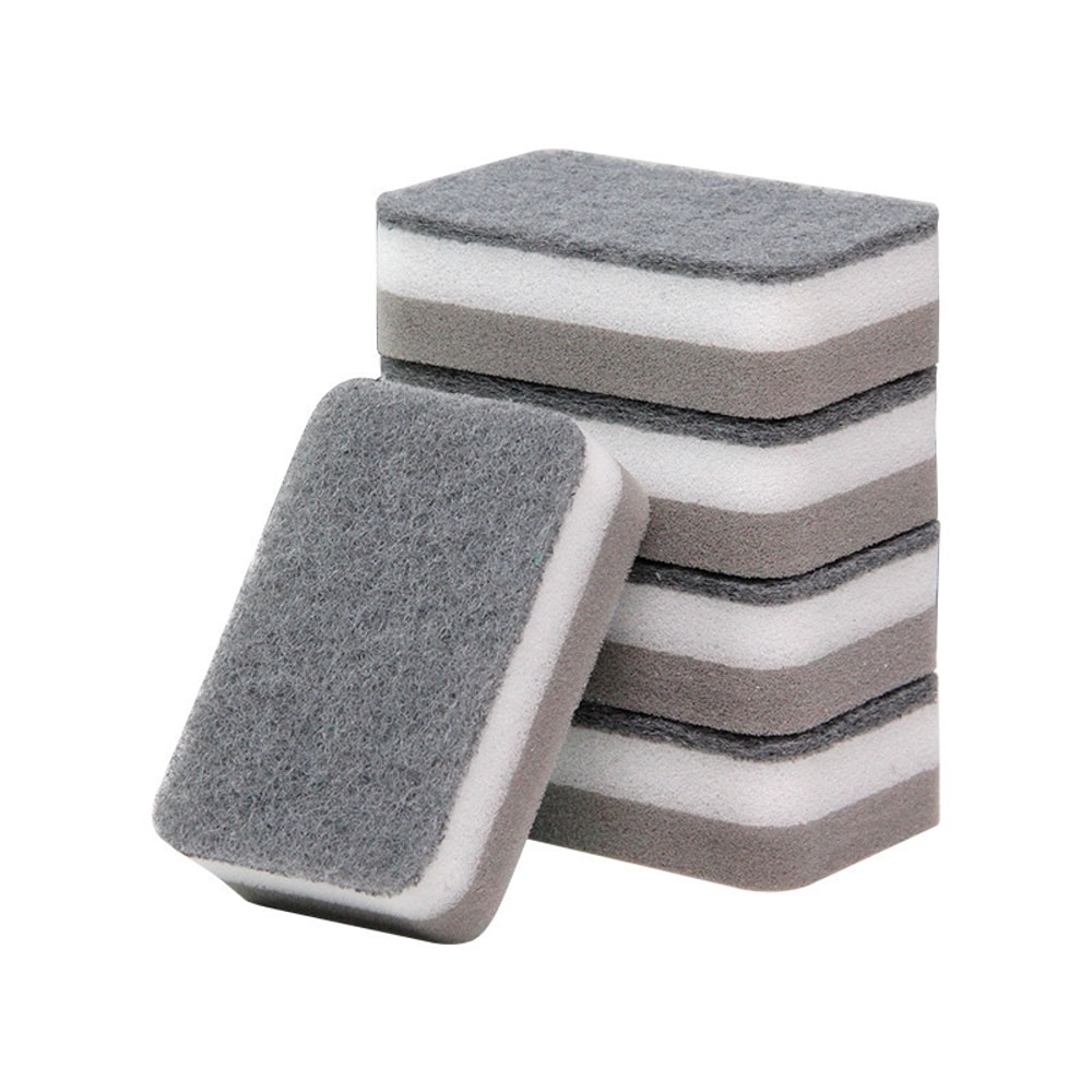 Double-Sided Cleaning Sponges Household Scouring Pad Dishwashing Sponge Cloth for Kitchen