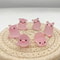 Set GlowInTheDark Resin Piggy Ornaments DIY Keychain MicroLandscaping Accessories Home Desktop Car 3