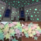 Fluorescent Stereo Wall Stickers Luminous Star Glow Stickers For Bedroom Wall Decoration 0
