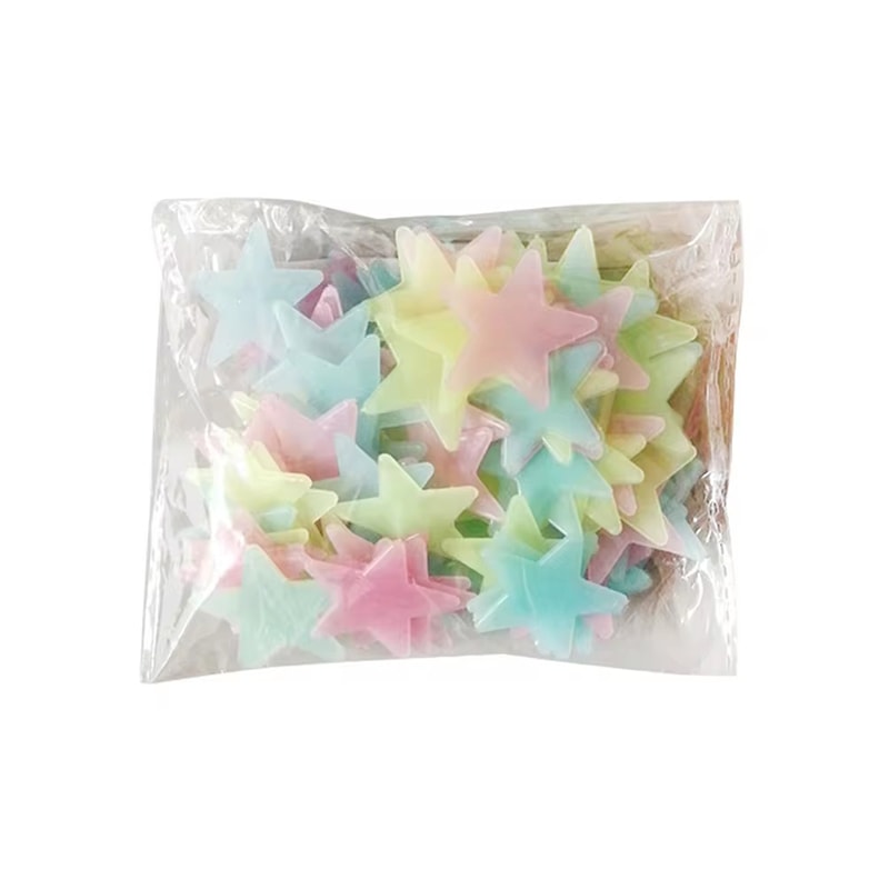 Fluorescent Stereo Wall Stickers Luminous Star Glow Stickers For Bedroom Wall Decoration 5
