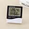Electronic LCD Temperature Humidity Meter, Weather Station Clock with Hygrometer, Indoor Outdoor Thermometer