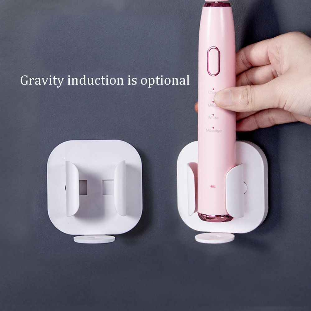 Bathroom Electric Toothbrush Holder Hairbrush Storage Rack PunchFree WallMounted Organizer 1