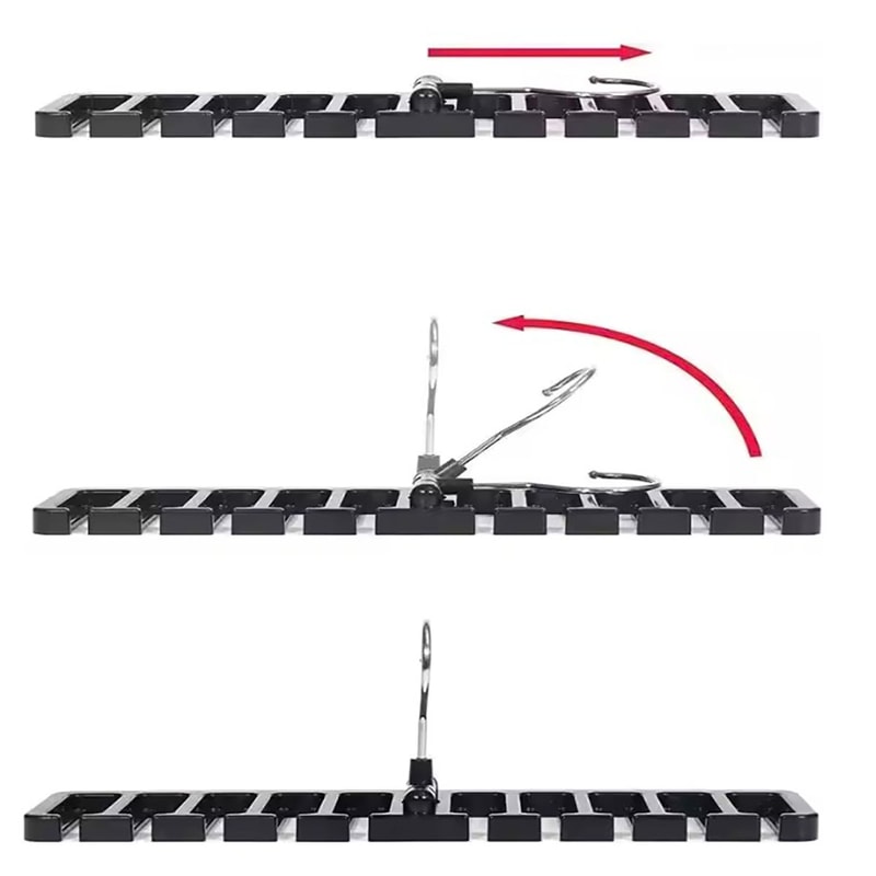 Multifunctional Tie Belt Organizer Rack Rotating Scarf Holder Home Closet Storage 2