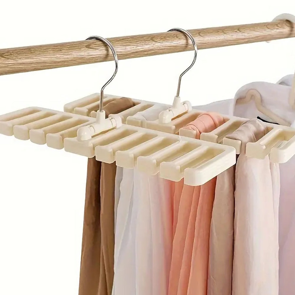 Multifunctional Tie Belt Organizer Rack Rotating Scarf Holder Home Closet Storage 3