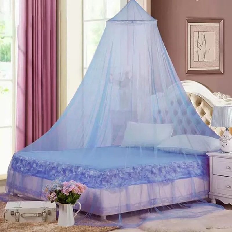Polyester Mesh Summer Hanging Dome Mosquito Net For Double Bed Bedroom 3