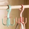 Multifunctional Rotatable Four Claw Hooks Coat Hangers Bags For Wardrobe Storage Scarf Hanging In D 0