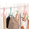 Multifunctional Rotatable Four Claw Hooks Coat Hangers Bags For Wardrobe Storage Scarf Hanging In D 2