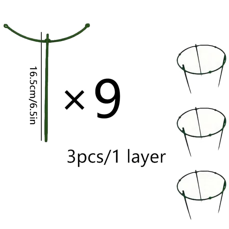 Layers Plant Support Cage Plastic Trellis Holder For Flower Pot Climbing Plants 5